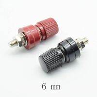 2pcs New 333 terminal banana socketAudio output connector Screw: 6mm red and black two color Ship