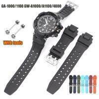 สำหรับ Casio G-SHOCK GW-4000 GA-1000 GW-A1000 GW-A1100 G-1400ผู้ชายกีฬาดำน้ำกันน้ำ TPU ซิลิโคนสร้อยข้อมือ