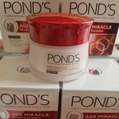 PONDS AGE NIGHT MIRACLE WRINKLE CORRECTOR CREAM 50 g  •