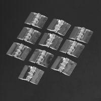 P82D 10Pcs Transparent Plastic Folding Hinges Durable Clear Acrylic Hinge Tools Camera Remote Controls