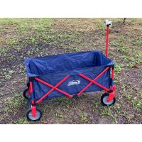 รถเข็น Coleman Wagon สี Navy/Red Japan(สีน้ำเงินโครงแดง) Model 2000032029 (พร้อมส่งสวยมาก ๆๆๆ)