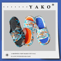 YaKo ??โคตรรรรเท่ห์อ่ะค้าบบบ รองเท้าแตะแบบสวม สีสันสดใสมาก มี3สีให้เลือกกันจ้าาา??