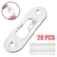 【cw】 20Pcs Photo Picture Hanger Metal Frame Keyhole Hanger Fasteners Furnniture Cabinet Accessories 45mmx16mm ！