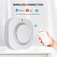 Tuya WiFi Smoke Alarm Smokehouse Combination Fire Alarm Smart Home Security System Firefighters Fire Protection Smoke Detector Household Security Syst