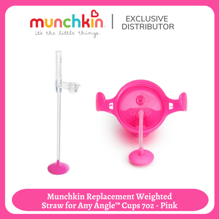 Munchkin Replacement Weighted Straw for Any Angle™ Cups 7oz Pink