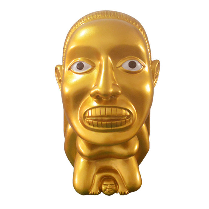 Indiana Jones Idol Golden Fertility Statue Resin Fertility Idol Sculpture With Eye Scale