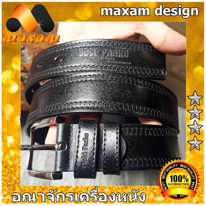 super-black-เย็บลายคู่-คุณภาพเกรด-a-เข็มขัดหนังเเท้ยาวตลอดเส้น-45-นิ้ว-หนังเเท้ๆ-ใช้นานใช้ทน