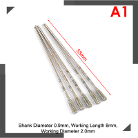 WonderfulBuyinge 5pcs 1mm-2.2mm Diamond Coated Tipped Drill bit สำหรับกระเบื้องแก้วเครื่องประดับ ADE Crystal Agate Hole SAW