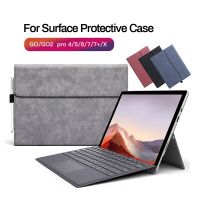 BNVBNCVBNXFBDRFH เคสหนัง PU 2เคสแบบพับปิดได้สำหรับ Microsoft Surface Pro 9X8 7 7Plus 6 5 4ปลอกแท็บเบล็ตสำหรับ Surface Go 1 2 3 Go2เคสขาตั้งกระเป๋า