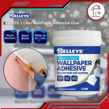 1 Liter Selleys Wallpaper Adhesive Glue/Gum (Dis DIY Wall Paper Hand)