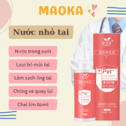 Nước nhỏ tai - Dung dịch vệ sinh tai khử mùi cho chó mèo 60ml