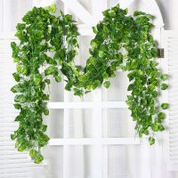 12Pcs Artificial Climbing Plants Emulational Undistorted Artificial Plants For Wall House Room Patio