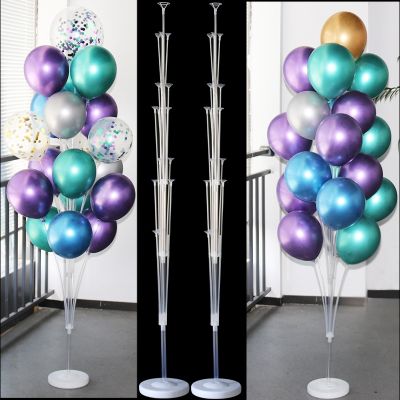 【CC】 2Sets 19 Tubes Holder Balloons Column Kids Birthday Baby Shower Wedding Decoration Supplies