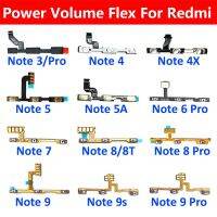 ปุ่มพาวเวอร์ปริมาณปุ่มเปิดปิด Flex เหมาะสำหรับ Xiaomi Redmi Note 3 4 4X 5 5A 6 7 8 8T 9T 10 Pro 9S 5G ปุ่มพาวเวอร์