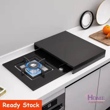 Stove Top Cover for Electric Stove 61.5*53cm Glass Top Stove Protector with  Anti-Slip Coating Foldable Cooktop Cover