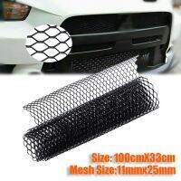 100cmx33cm Aluminum Grille Mesh Grill Cover Car Bumper Fender Hood Vent Grille Net Car Grid Ventilation Grille Hexagon Shape