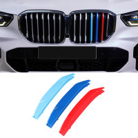 3Pcs รถด้านหน้า Grille Trim Strips สำหรับ BMW G05 X5 Series 2019 M Performance 3D M สติกเกอร์ Sport M จัดแต่งทรงผมภายนอกตกแต่ง