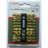 เครื่องมือช่าง BOSCH ดอกไขควงลม สีทอง ตัวเหล็กเป็นแม่เหล็กดูด สะดวกยิ่งขึ้น 65mm. 2 ชิ้น 70 บาท