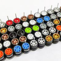 20 Sets 1/64 Rubber Wheels Tires Diameter 11mm 12mm 14mm Spare Parts for Matchbox/Domeka/HW 1:64 Diecast Alloy Car Models