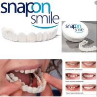 ครอบฟันถอดได้ ฟันปลอม ยางครอบฟันขาว 1Set Teeth Veneers Whitening Dentures Temporary False Teeth Cover Imitation Braces For Perfect Smile Silicone Fake Teeth For Men Women Care Oral Care Whitening