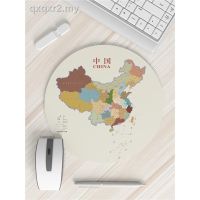 map mouse pad computer office game esports small round lock edge desk pad girl