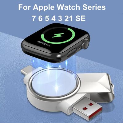Wireless Charger for Apple Watch Series 7 SE 6 5 4 3 2 Magnetic Charging Dock USB Type C Charger Cradle for iWatch Accessories