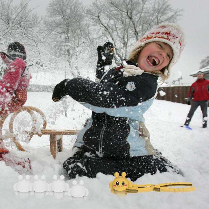 snow-ball-maker-mold-snow-ball-mold-snow-ball-clip-with-bee-shape-for-children-playing-with-snow-toy-clip-for-3-12-kids-adults-standard