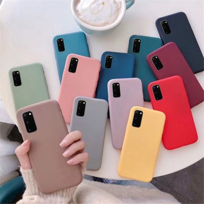Luxury Matte Silicone Case For Samsung Galaxy A02S A12 A32 A71 A51 A41 A21S M51 M31 S21 Ultra S20 FE S10 Plus Note 10 Lite Cover