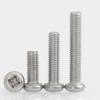 304 Stainless Steel Cross Pan Head Screw Round Head Screw Extension Bolt M3 M3.5