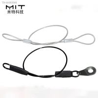 ►♗☃ 1pcs Ball Lock Pin Quick Release Pins Unti-Lost Rope Black Stainless Cable Safety Rope With Key Ring And Gasket