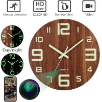 1080P Full HD Mini Camera WIFI Wall Clock Camera Motion Detection Home Security Surveillance Video Recorder Luminous Clock Cam