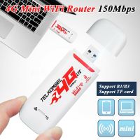 Portable 4G3G LTE Car WIFI Router Hotspot 150Mbps Wireless USB Dongle Mobile Broadband Modem SIM Card Unlocked