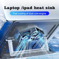 ❐✲ K8 Semiconductor Mobile Phone Dual Cooling Fan Radiator Rgb Colorful Atmosphere Light Rapid Heat Sink Game Cooler