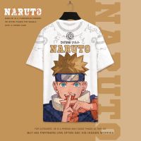 2023 NewNaruto เสื้อยืดผู้ชายฤดูร้อนแขนสั้นการ์ตูนอะนิเมะครึ่งแขนนักเรียน