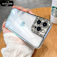 AUOVIEE ใสชุบ G Litter Case สำหรับ iPhone 13 12 11 Pro Max XS XR X R 8 7 Plus SE 2020 IPhone13 13Pro ซอฟท์ล้างซิลิโคน