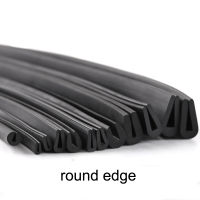 1เมตร U ช่อง EPDM ปั้นตัดแถบขอบยามยางแถบปิดผนึก Weatherstrip รถป้องกันประตู