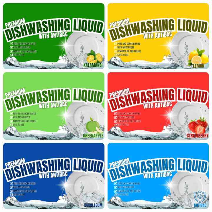 10 PCS DISHWASHING LIQUID STICKER LABEL | Lazada PH