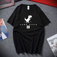 RAEEK top quality pure cotton men you are off line dino print men tshirt casual loose funny t-shirt tee shirt T4MB