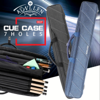 KONLLEN เคสคิวบิลเลียด7รู3ช่องกระเป๋าผ้าใบอ็อกซ์ฟอร์ดความจุสูงสีน้ำเงินดำมี4ช่องใส่เคสทนทานต่อการสึกหรอ