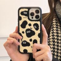 [Chaoke digital branch] เคสโทรศัพท์เกาหลีน่ารักปริศนาคำทายตลกสำหรับ iPhone 11 12 13 14 Pro Max XS Max X XR 14 Plus Kawaii Winter เคสนิ่มปักลาย