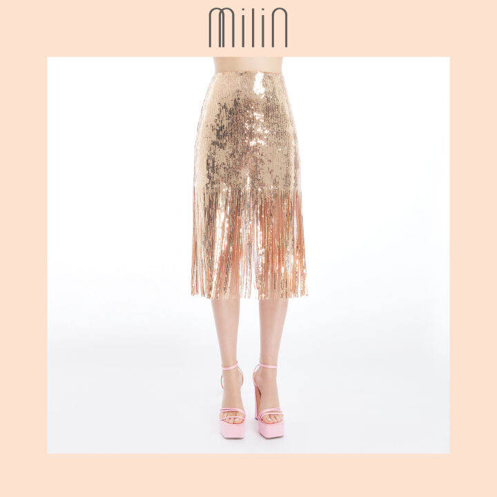 milin-high-waist-fitted-silhouette-fringe-sequin-skirt-กระโปรงเลื่อมเอวสูงทรงเข้ารูปประดับพู่-41-manhattan-sling-skirt