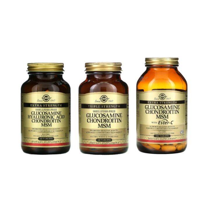 Clean Supplements PH Solgar, Glucosamine Chondroitin MSM with Ester C, Hyaluronic Acid, Extra