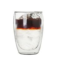 Double-Layer Glass Coffee Glass Mug Double-Layer Glass Tea Cup Heat-Resistant Milk Cup Glass Cup