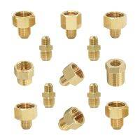 1/2" 3/8" M14 M18 M22 Brass Thread Coupler Reducing Connector Copper Fittings For Cleaning Machine Kitchen Bathroom Watering Systems Garden Hoses