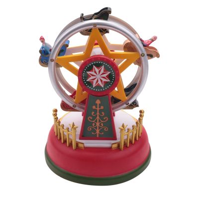 Xmas Glowing Music Carousel Ferris Wheel Christmas Gifts Christmas Eve Gifts Christmas Ornaments Home Decoration Gifts