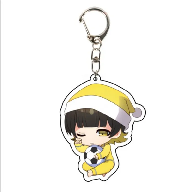 XP Blue Lock Keychain Anime Keyring Acrylic Cute Bag Pendant Cartoon Yoichi  Bachira Key Chain Gifts PX