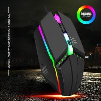 X3 Wired Game Mouse 1600DPI Optical 4 Button Usb Mouse With Led Colorful Lights For Desktop Laptop Computer