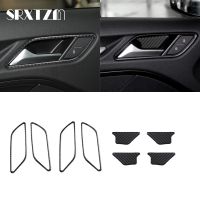 dfgvedvg Carbon Fiber Car Interior Door Handle Bowl Cover Trim Sticker For Audi A3 2014-2019