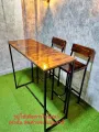 โต๊ะบาร์ โต๊ะกาแฟ สุดหรู loft style ทรงสูง ไม้ยางพาราประสาน เฉพาะ โต๊ะ  Bar table not including chairs. 