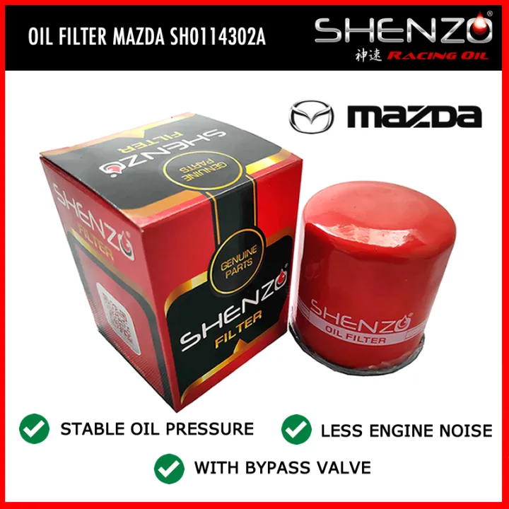 Shenzo High Flow Performance Oil Filter SH0114302A For Mazda Shenzo